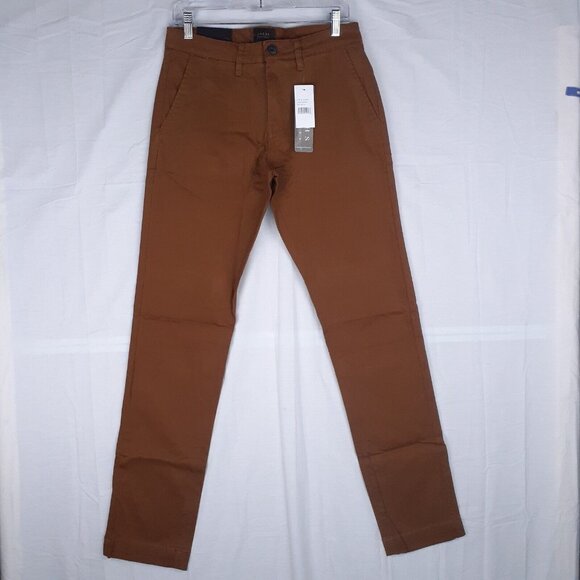 Jachs Other - JACHS NEW YORK Pants Straight Fit Chino Mid Rise Mens Copper Brown Casual
